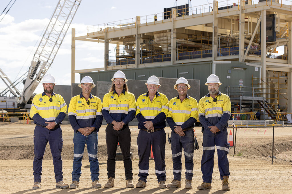 Whittens crew members at Olive Downs, QLD